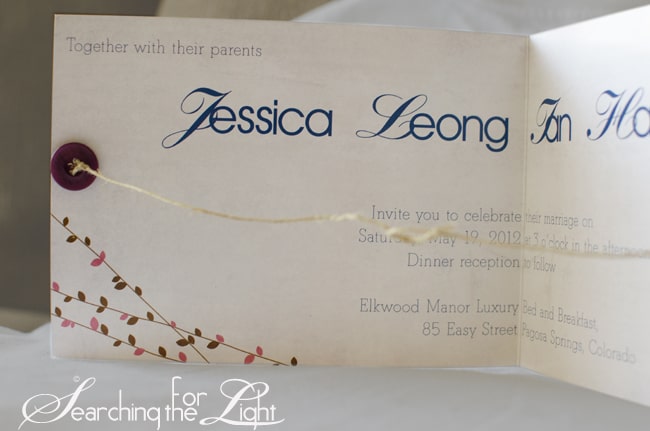 Tie the Knot Wedding Invtation Jessica and Ian's Wedding Stationary | Denver Wedding Invitations | Denver Vintage Wedding Photographer | Colorado Destination Wedding Photographer