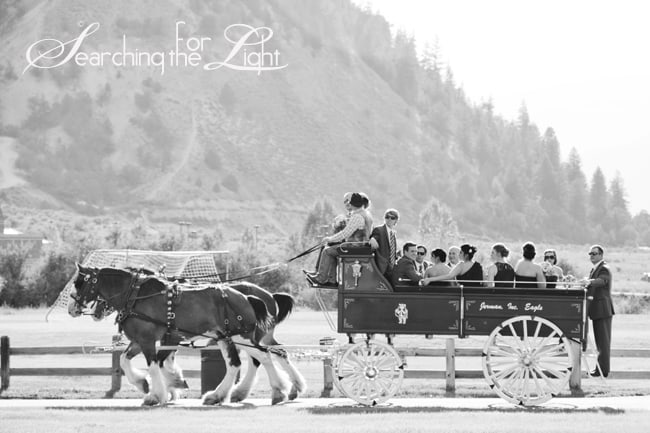 Wedding Ideas | Creative Rides to Wedding Reception | Wedding Wagon Ride | Vintage Wedding Photography Photo