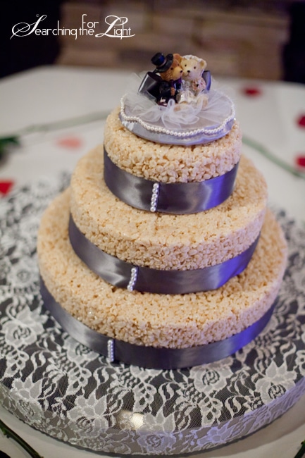 Denver Wedding Photographer on Alternative Wedding Cakes no wedding cake rice crispy wedding cake photo