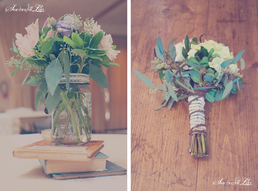 Simple Center Piece Wedding Ideas | Vintage Books & Flowers | Vintage Wedding Photography | Denver Wedding Photographer Photo