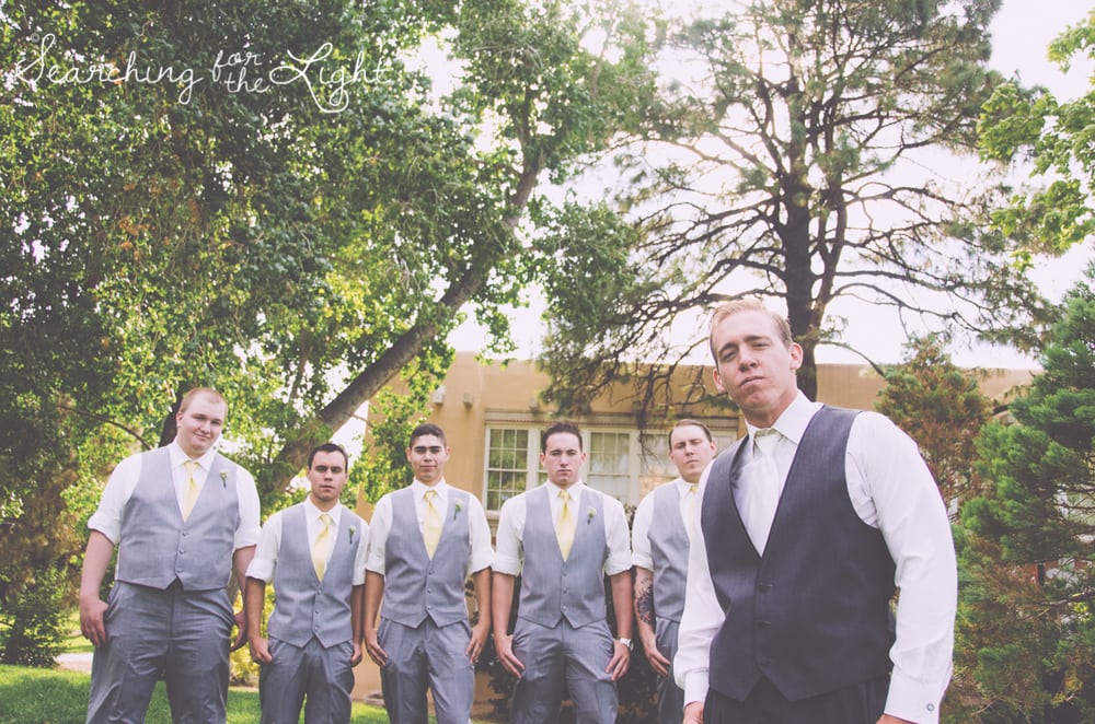 Denver Wedding Photographer Shares Destination Wedding in NM, groomsmen creative photo
