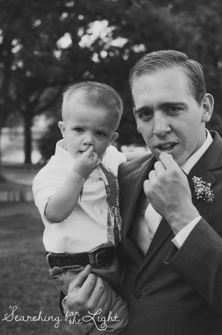 Denver Wedding Photographer Shares Destination Wedding in NM, groom and ring bearer, vintage photographer, film wedding photography