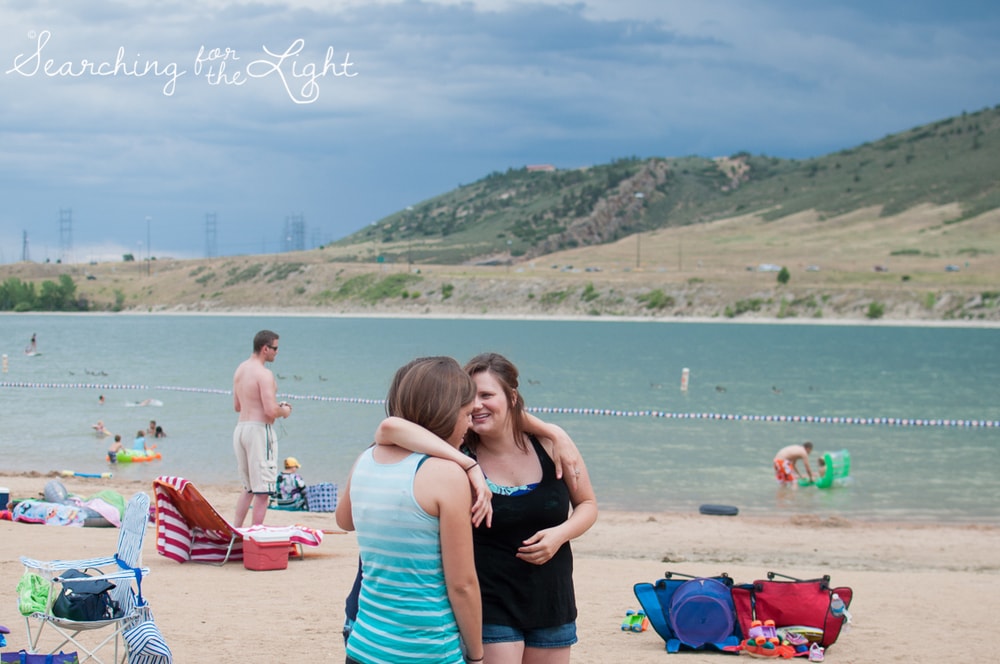 Bear Creek Lake Swimming Beach time from Denver Photographer