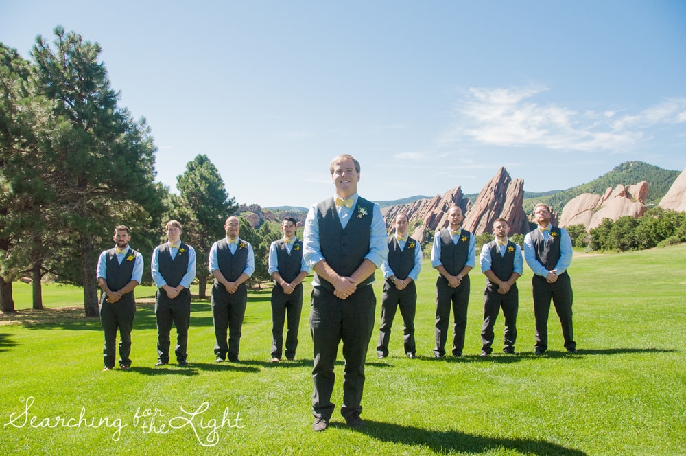 Arrowhead Golf Course Wedding Photos, groosmen by Denver Wedding Photographer