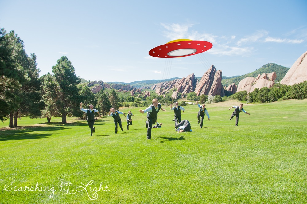 Different Groomsmen photos Arrowhead Golf Course Wedding Photos by Denver Wedding Photographer