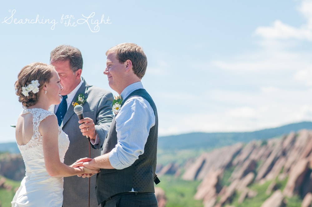 ceremony Arrowhead Golf Course Wedding Photos by Denver Wedding Photographer