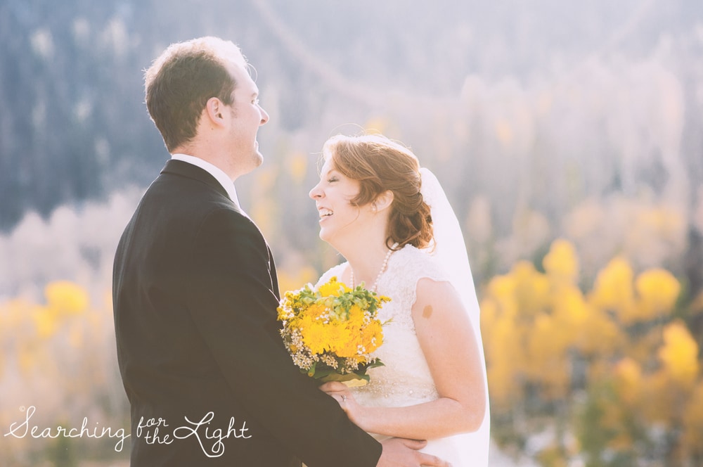 Snow Mountain Ranch Wedding Photo Fall Wedding by Denver Photographer