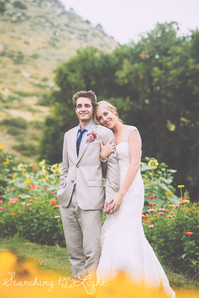 bride and groom lyons farmette wedding by colorado wedding photographer