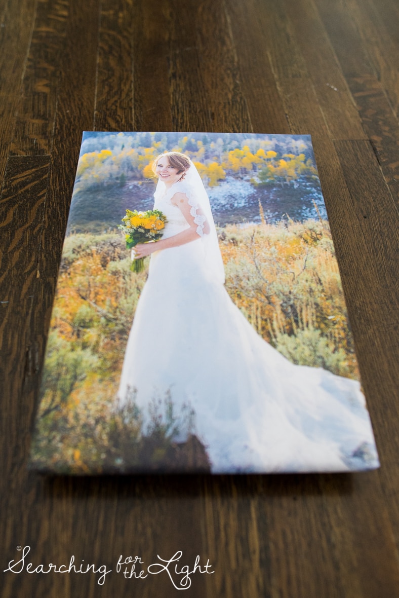 snow mountain ranch wedding photos in the fall, float wrap art work