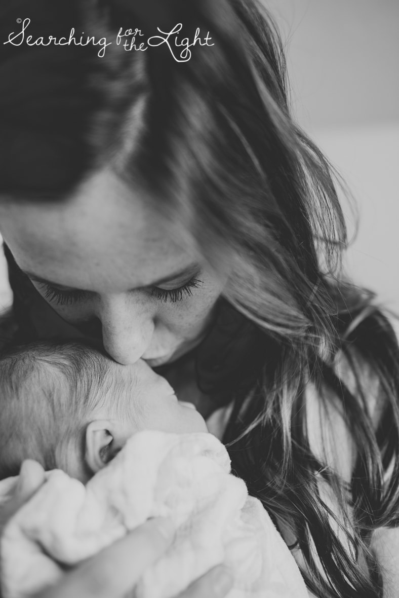Denver newborn photographer, baby and mom