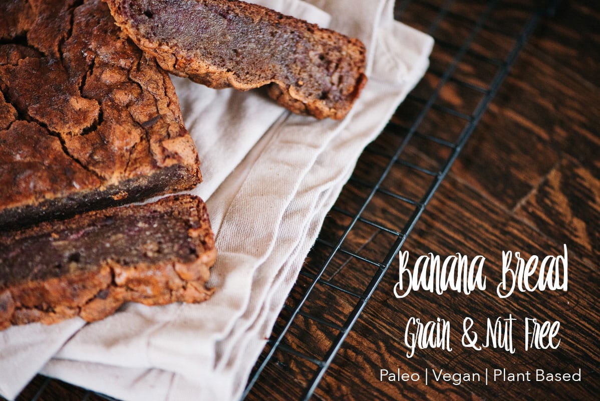 Banana Bread Grain Free Recipe {Grain Free, Nut Free, Paleo, Vegan, Plant Based Diet | Denver, Colorado Photographer}