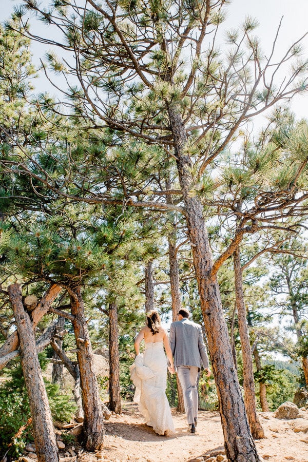 Rocky Mountain Intimate Wedding Ceremony at The Flagstaff House by Brittany | {Julia & Mike | Intimate Boulder, Colorado Wedding}
