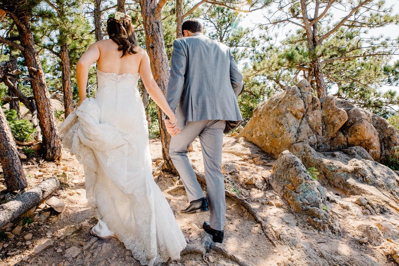 Rocky Mountain Intimate Wedding Ceremony at The Flagstaff House by Brittany | {Julia & Mike | Intimate Boulder, Colorado Wedding}