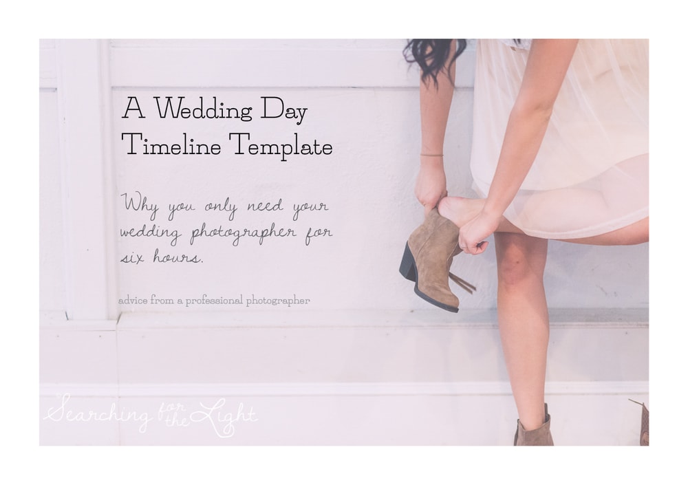 The Ultimate Wedding Photographer Timeline