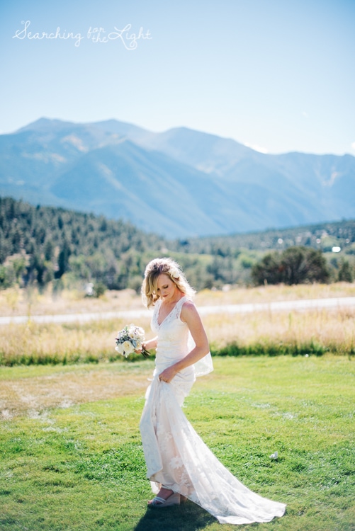 Not me but a beautiful bride from a mountain wedding I photographed