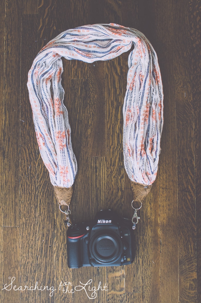 diy scarf camera strap