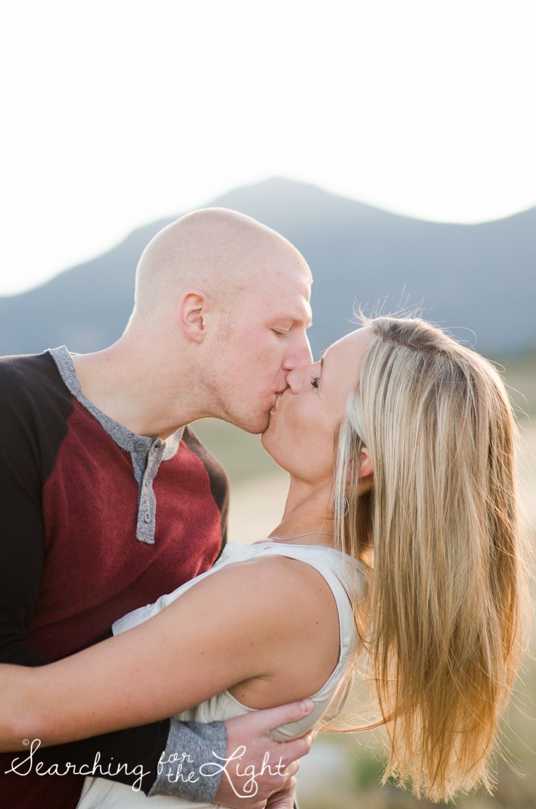 Denver Engagement Photos in the Boulder Flatirons  by Denver engagement photographer who specializes in romantic, whimsical dreamy style wedding photography