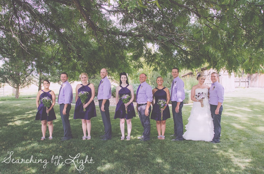 Wedding Party at Shupe Homestead Wedding Photo by Denver Wedding Photographer