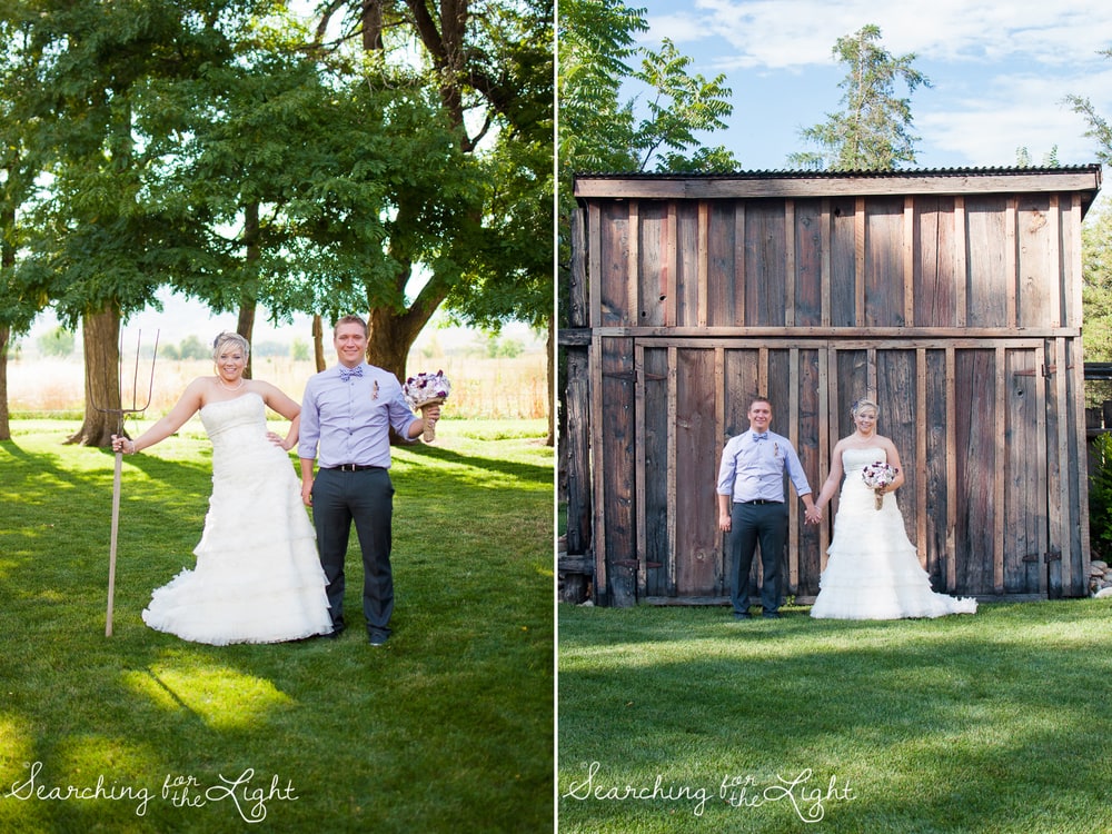 bride and groom at Shupe Homestead Wedding Photo by Denver Wedding Photographer