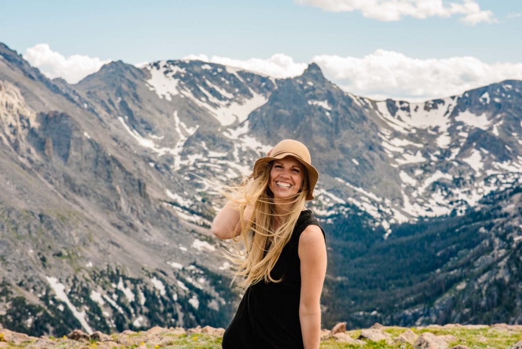 Brittany with Celebrate Again in the Colorado mountains