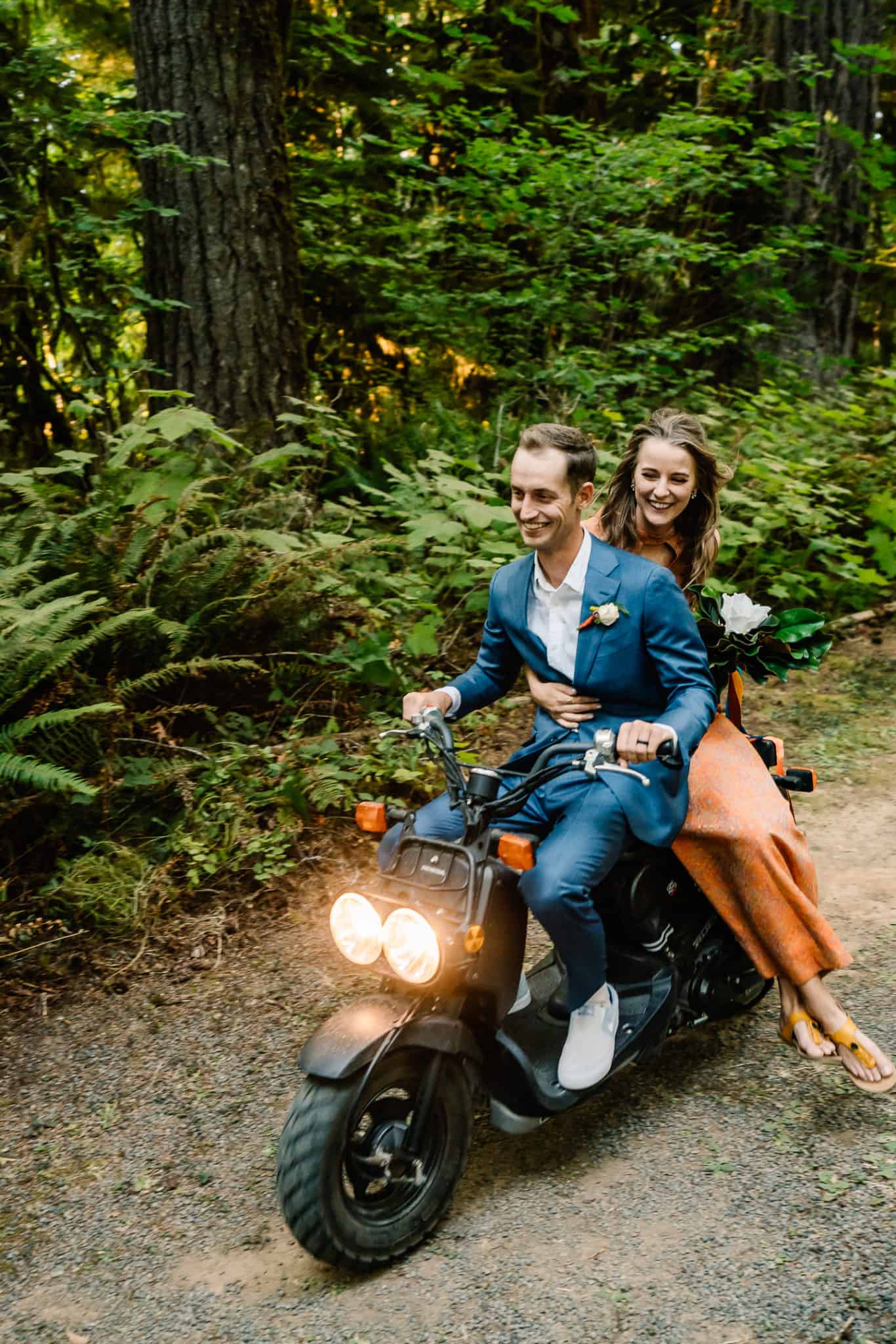 Couple explores one of the best places to elope in Oregon on their motorcycle