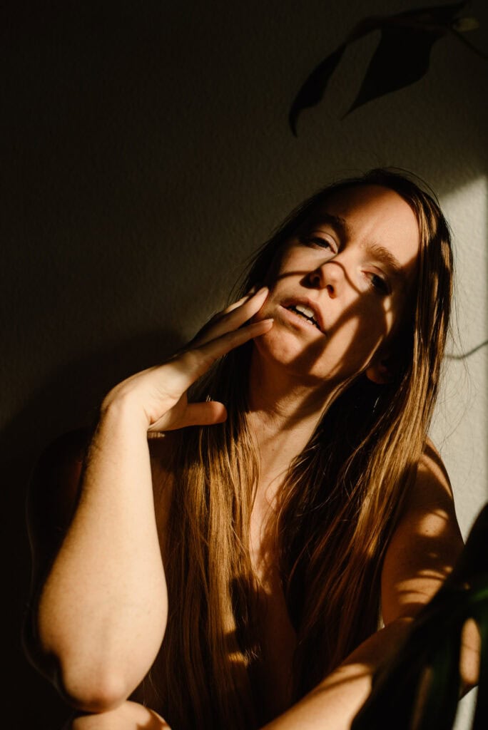 Lumalia in contrast for a self love quote