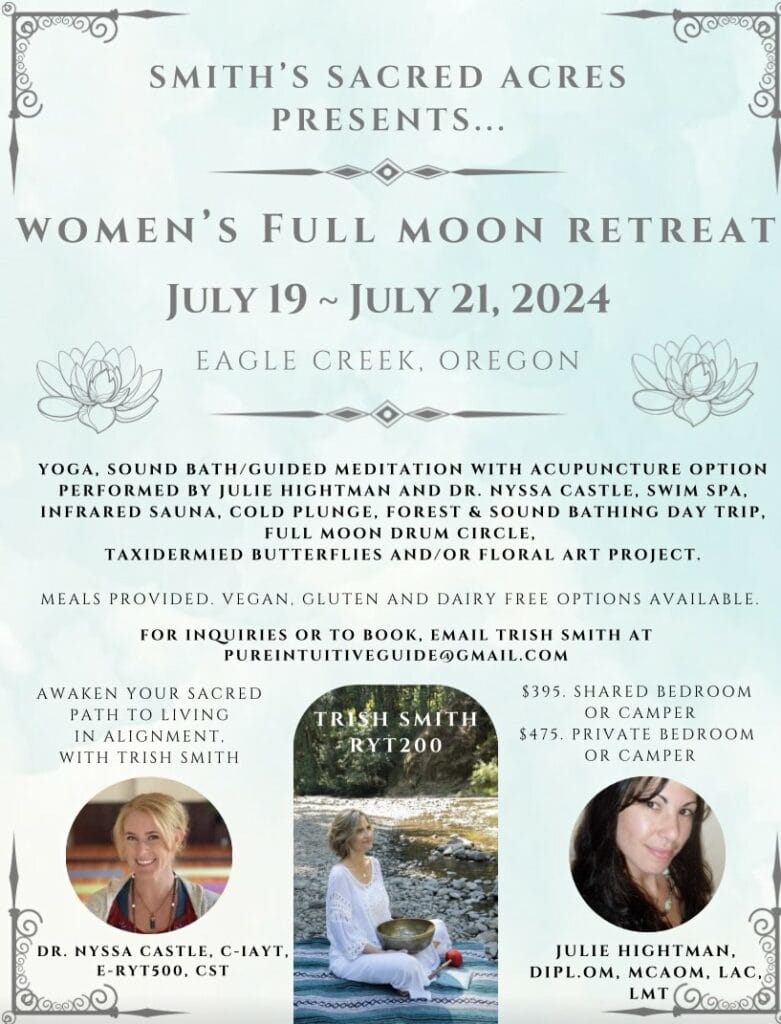 wellness retreats in oregon flyer