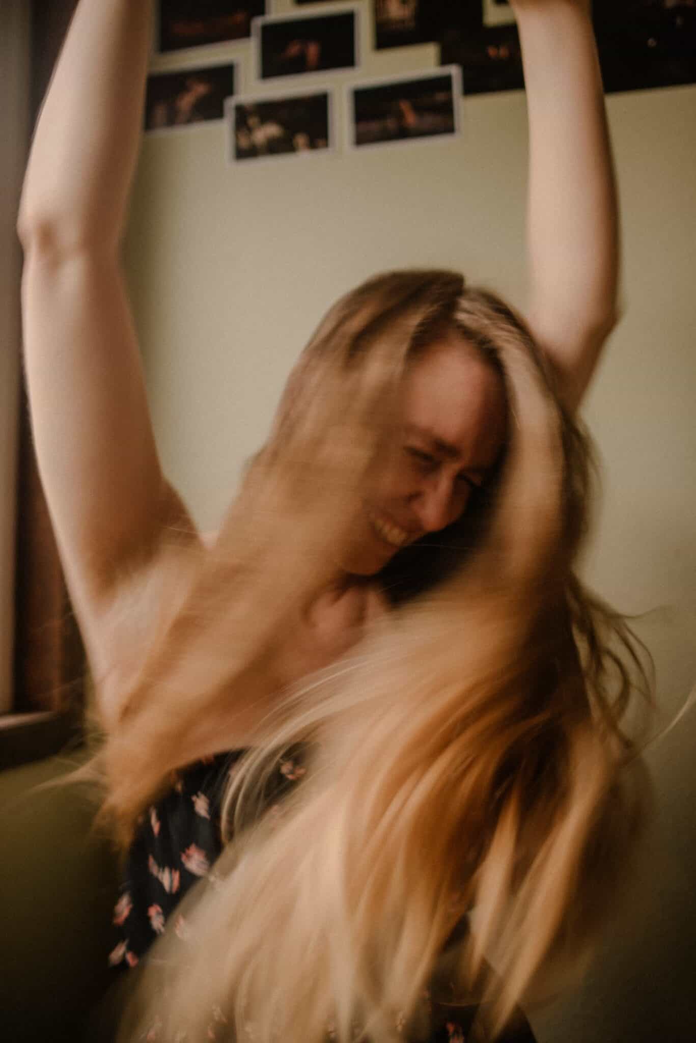 Lumalia wildly dancing