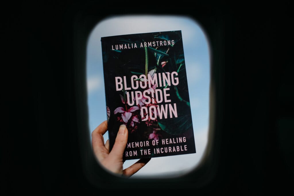 a book framed blooming upside down