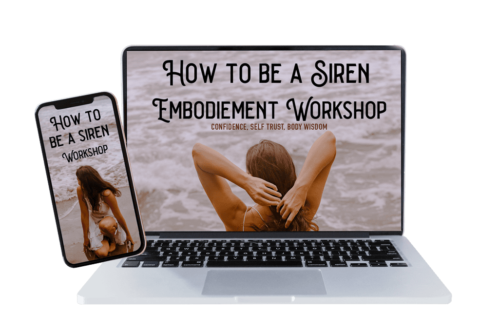 how to be a siren workshop watching on a laptop or phone