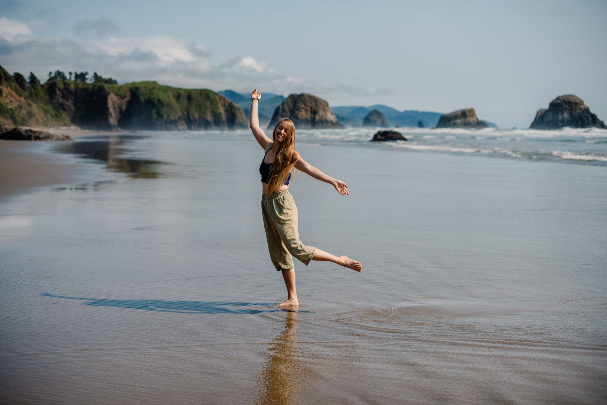 Lumalia on the coast dancing prepping for her flash mob and plot twist moments