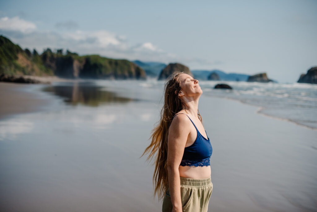 Lumalia on the coast dancing prepping for her flash mob and plot twist moments