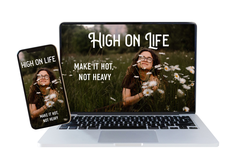 "high on life" inside laptop and phone