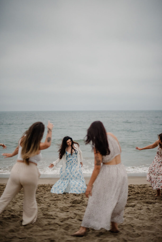 women in expression together