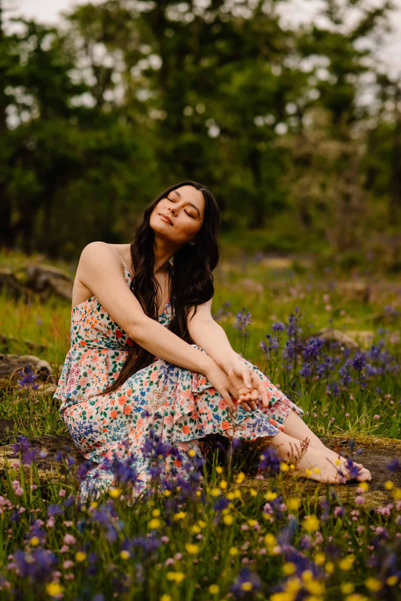 embodied experiences deep in process near flowers during a celebrate again experienced photographed by Lumalia