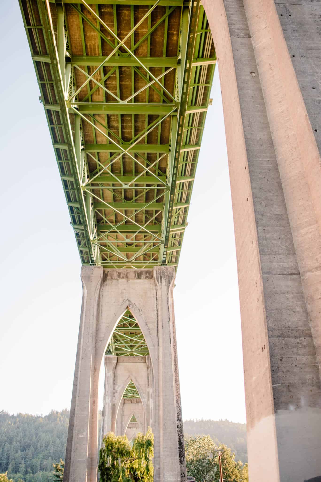 Cathedral park view from below