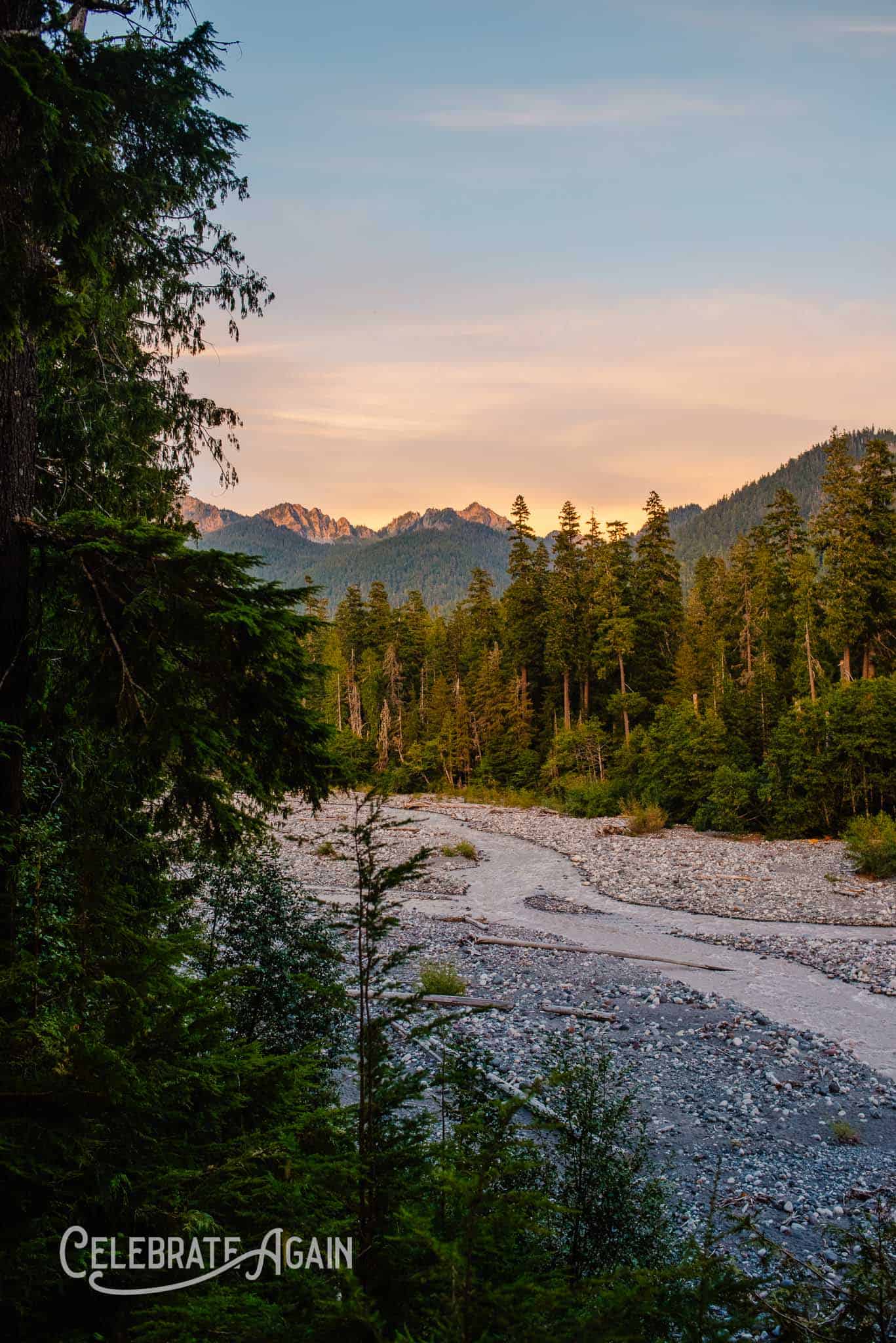 nature landscape mountain with river running through for poem about grief, longing and depression