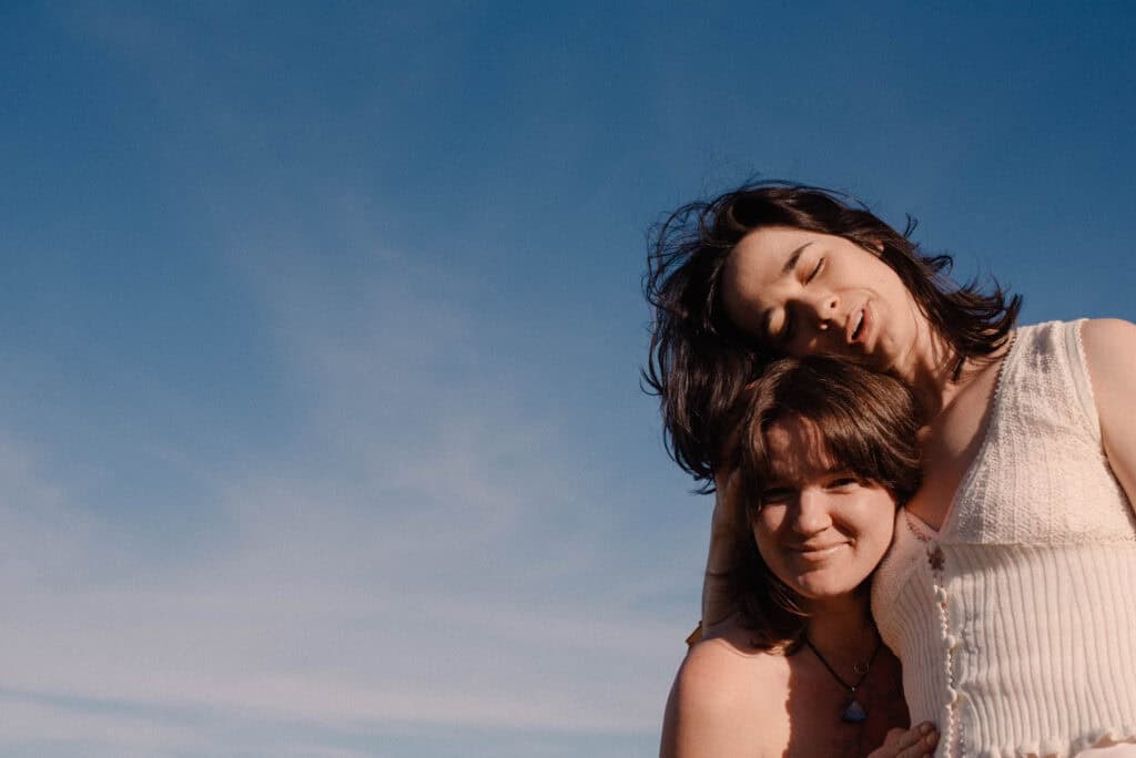 friends resting together in messy middle moment